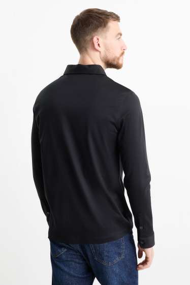 Herren - Poloshirt - schwarz
