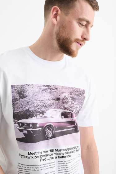 Uomo - T-shirt - Ford - bianco crema