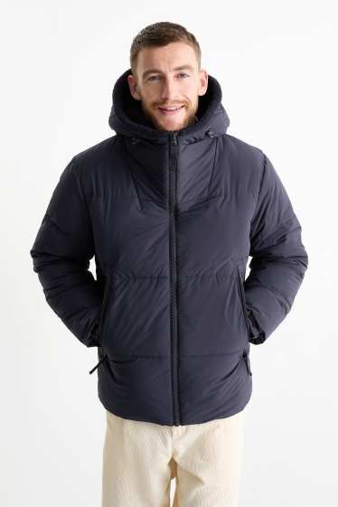 Hombre - Chaqueta acolchada con capucha - negro