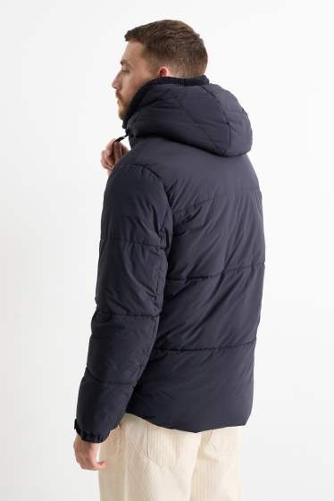 Hombre - Chaqueta acolchada con capucha - negro
