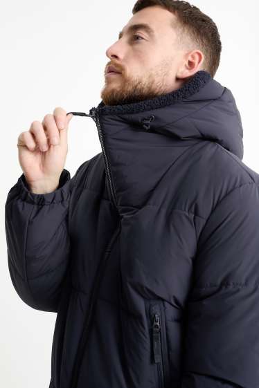 Hombre - Chaqueta acolchada con capucha - negro