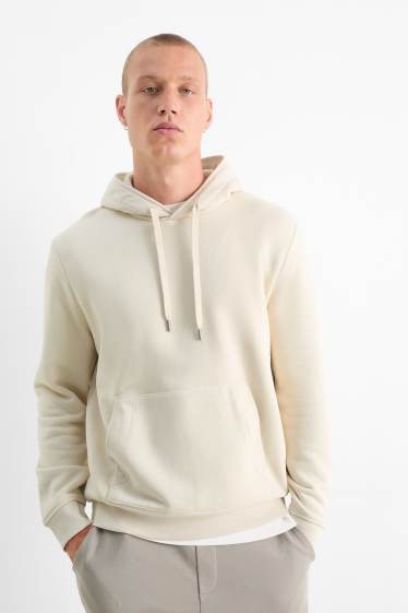 Hommes - Sweat à capuche - beige clair