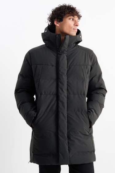 Herren - Parka mit Kapuze - Winter - wasserabweisend - schwarz