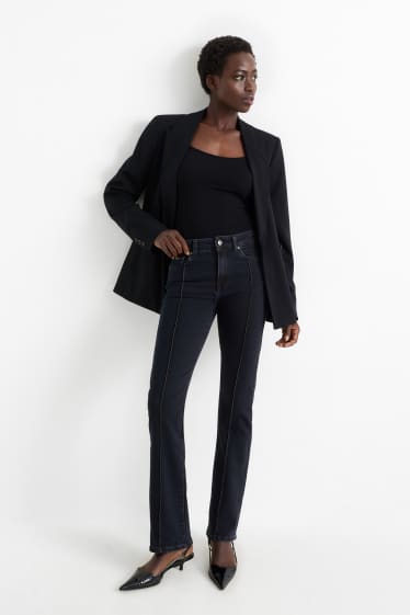 Damen - Bootcut Jeans - Mid Waist - LYCRA® - dunkelblau