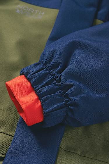 Kinder Jungen - Skianzug mit Kapuze - wasserdicht - dunkelblau