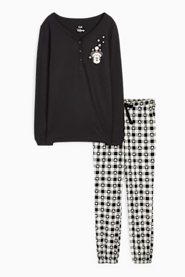 Kobiety - Piżama na zimę - Myszka Miki - czarny