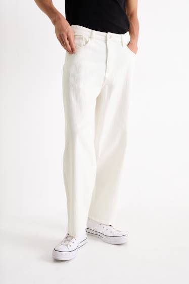 Uomo - Baggy jeans - bianco