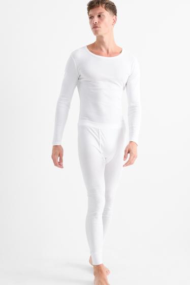 Men - Multipack of 2 - long pants - skinny rib - cremewhite