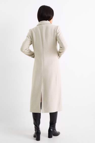 Dames - Mantel - licht beige