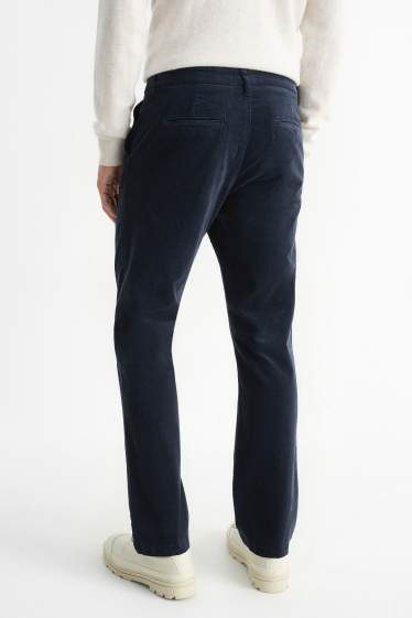 Home - Pantalons de pana - regular fit - blau fosc