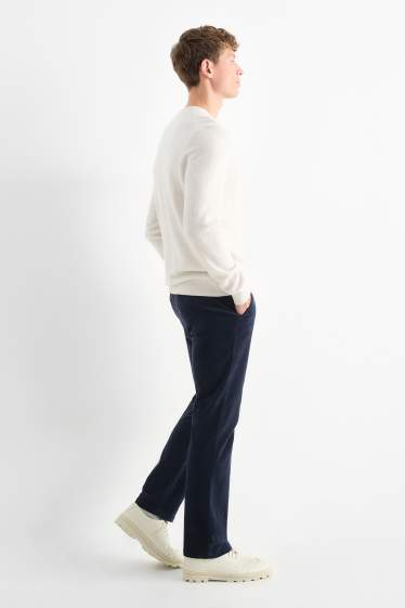 Home - Pantalons de pana - regular fit - blau fosc