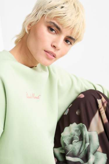 Dames - Sweatshirt - Claude Monet - lichtgroen