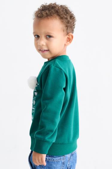 Kinder Jungen - Spider-Man - Weihnachts-Sweatshirt - dunkelgrün