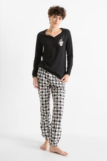 Kobiety - Piżama na zimę - Myszka Miki - czarny