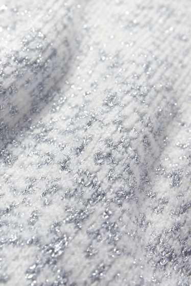 Mujer - Jersey - brillos - blanco roto