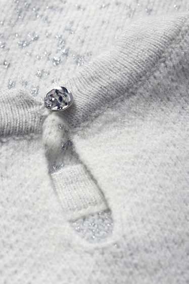 Mujer - Jersey - brillos - blanco roto