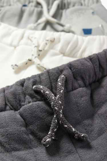 Baby Jungen - Multipack 3er - Eisbär und Hirsch - Baby-Jogginghose - grau