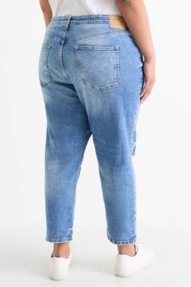 Damen - Boyfriend Jeans - Mid Waist - jeansblau
