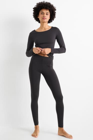 Dames - Lange ski-onderbroek - THERMOLITE® - zwart