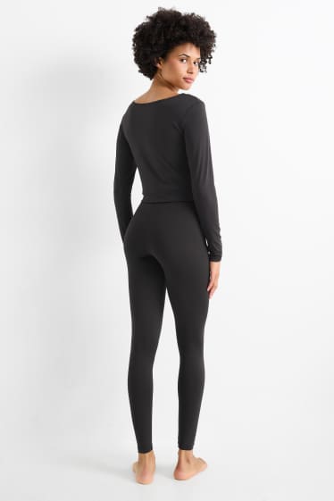 Dames - Lange ski-onderbroek - THERMOLITE® - zwart