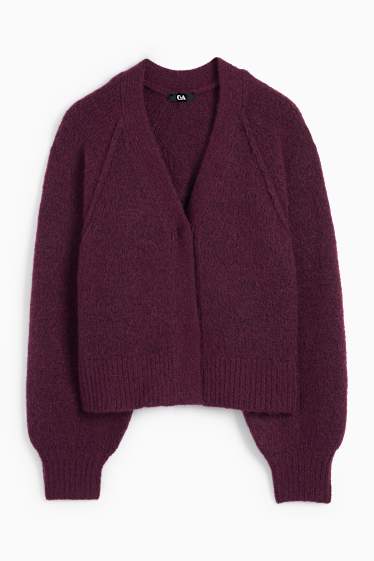 Damen - Strickjacke - lila