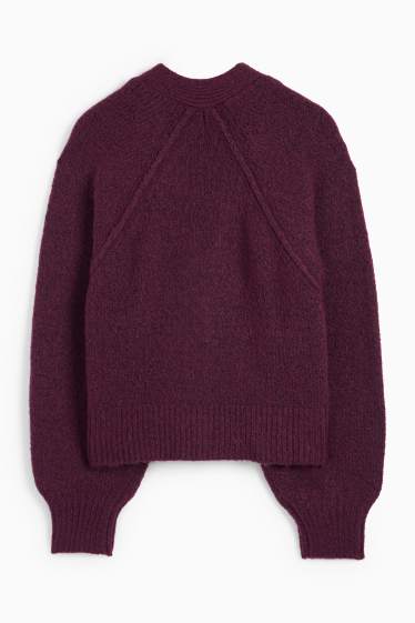 Damen - Strickjacke - lila