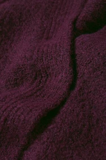 Damen - Strickjacke - lila