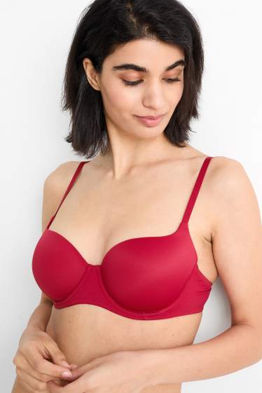 Mujer - Pack de 2 - sujetadores con aros - FULL COVERAGE - rojo / negro