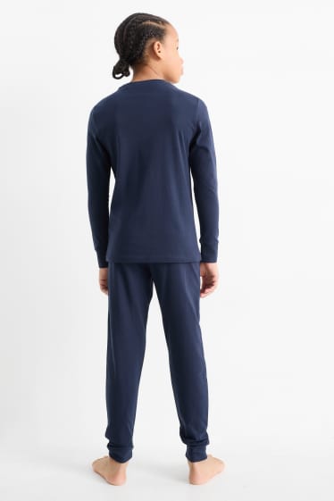 Kinder Jungen - Sonic - Pyjama - 2 teilig - dunkelblau