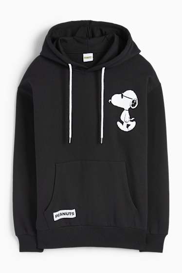 Herren - Hoodie - Snoopy - schwarz