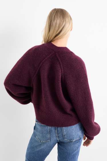 Damen - Strickjacke - lila