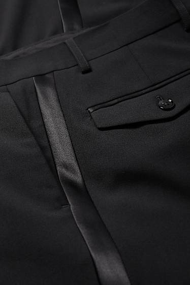 Hommes - Pantalon de smoking - regular fit - Flex - LYCRA® - noir