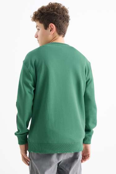 Kinder Jungen - Skater - Sweatshirt - grün