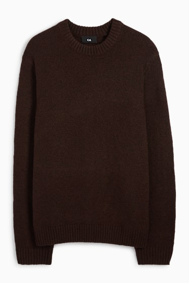 Hommes - Pull - marron foncé