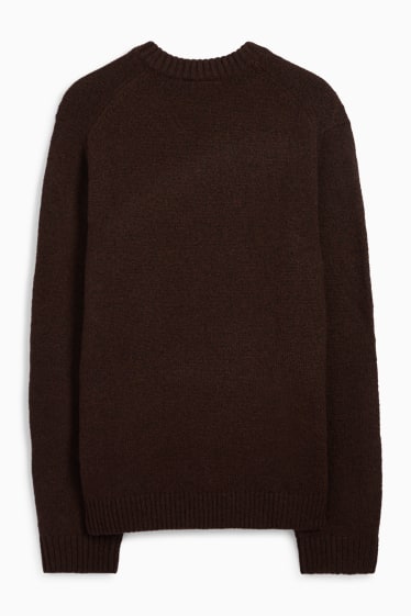 Hommes - Pull - marron foncé