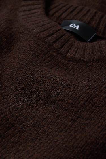 Hommes - Pull - marron foncé