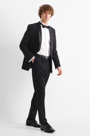 Hommes - Pantalon de smoking - regular fit - Flex - LYCRA® - noir
