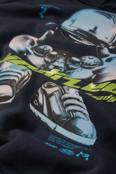 Kinder Jungen - Gaming - Hoodie - dunkelblau