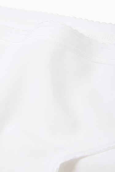Dames - Set van 4 - slip - crème wit