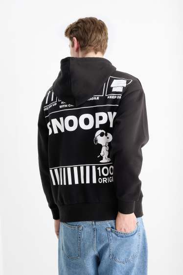 Herren - Hoodie - Snoopy - schwarz