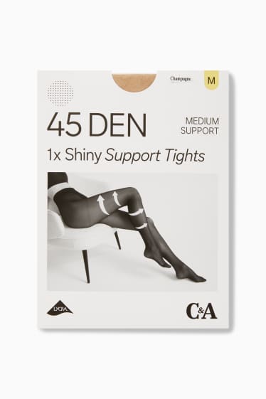 Women - Tights - LYCRA® - 45 denier - light beige