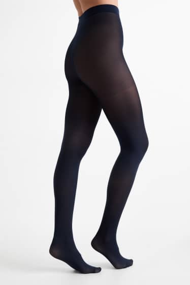 Damen - Multipack 2er - Feinstrumpfhose - 70 DEN - dunkelblau