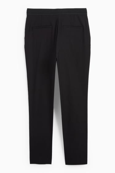 Dames - Pantalon - mid waist - slim fit - zwart