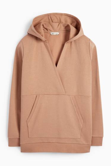Dames - Voedingshoodie - beige