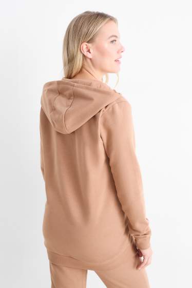 Dames - Voedingshoodie - beige