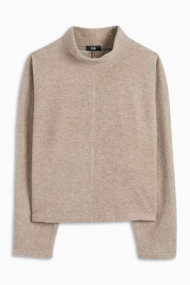 Femmes - Sweat - marron chiné