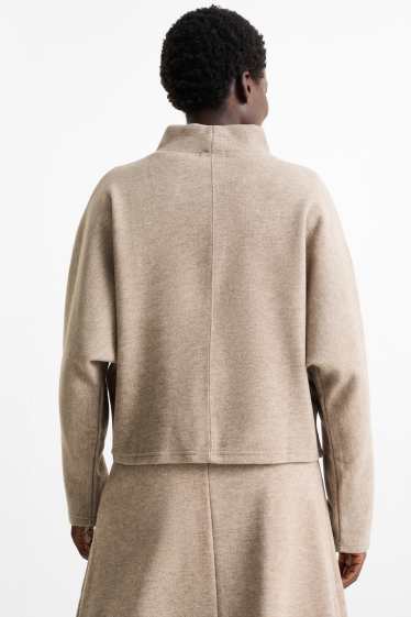 Femmes - Sweat - marron chiné