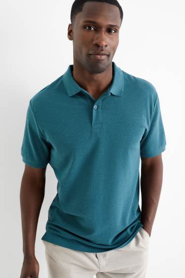 Hommes - Polo - turquoise