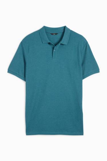 Hommes - Polo - turquoise