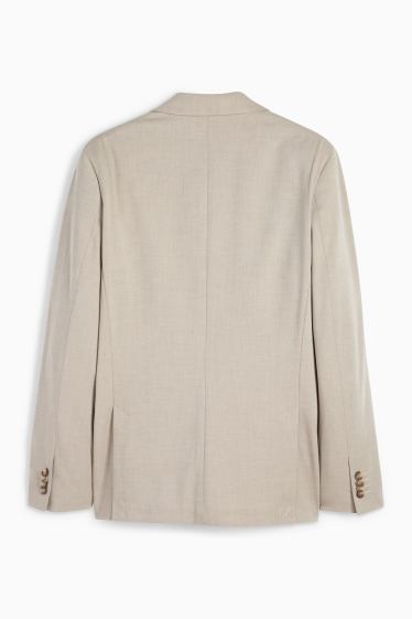 Heren - Colbert uit het combi-systeem - slim fit - elastisch - licht beige